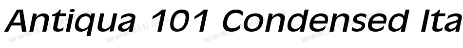 Antiqua 101 Condensed Italic字体转换